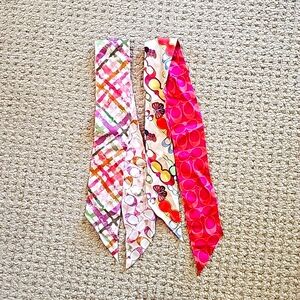 Coach silk scarves (2 together)